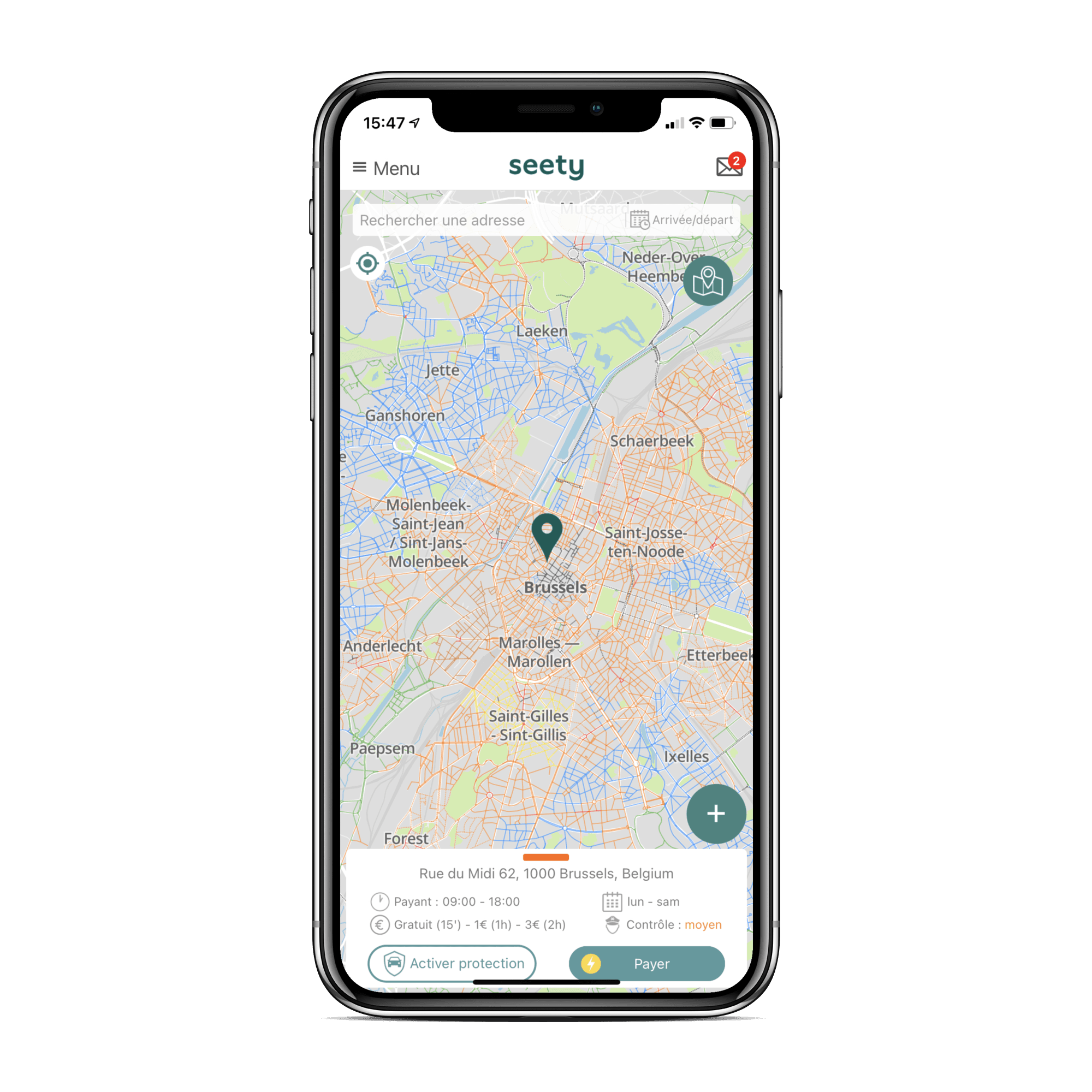 Clique sur le bouton payer