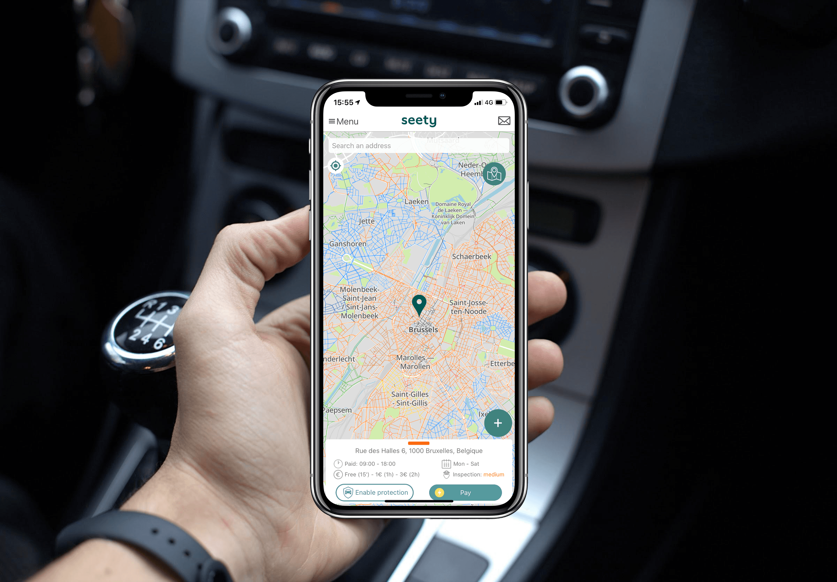 Seety, a free alternative to ParkMobile - Antwerp