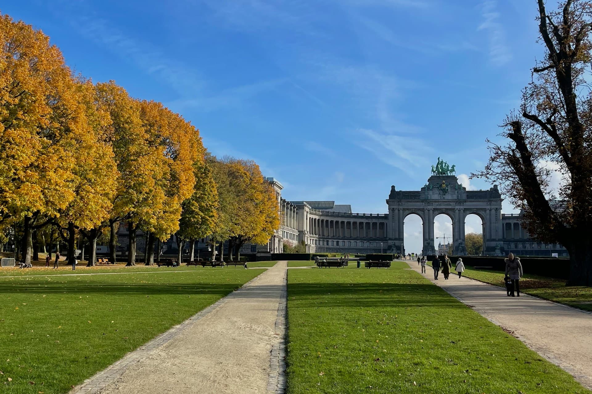 Cinquantenaire, the start area of the 20 km of Brussels